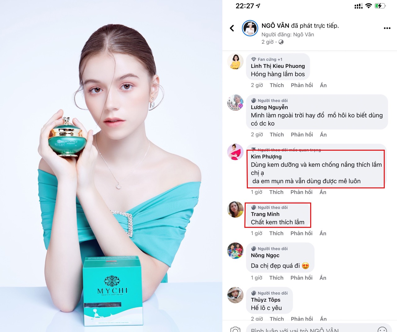 (Tặng tẩy da chết) Kem Dưỡng da mặt Mychi Face - Kem Face Mychi