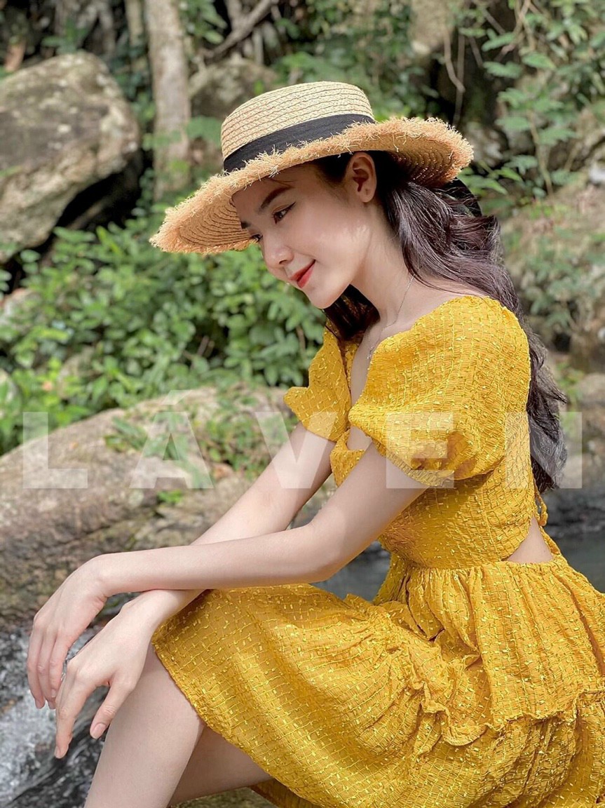 Đầm Cổ Vuông Tay Phồng (Có Mút Ngực)