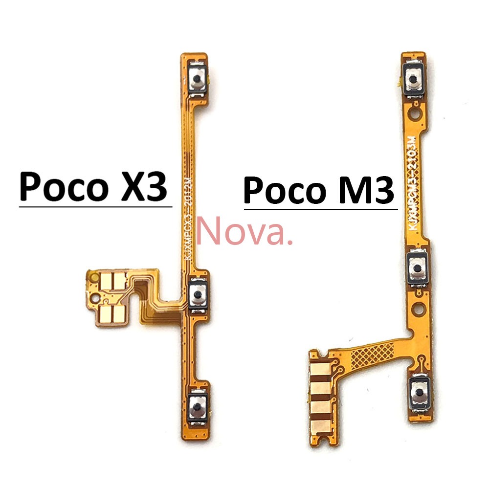 Nappe (flex) Marche/arrêt Et Volume Pour Xiaomi Poco X3 NFC Et Poco X3 Pro – Neuf