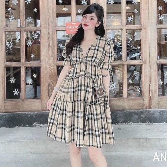 Váy bầu,đầm bầu thời trang thiết kế chất lụa thô freesize từ 45 đến 70kg