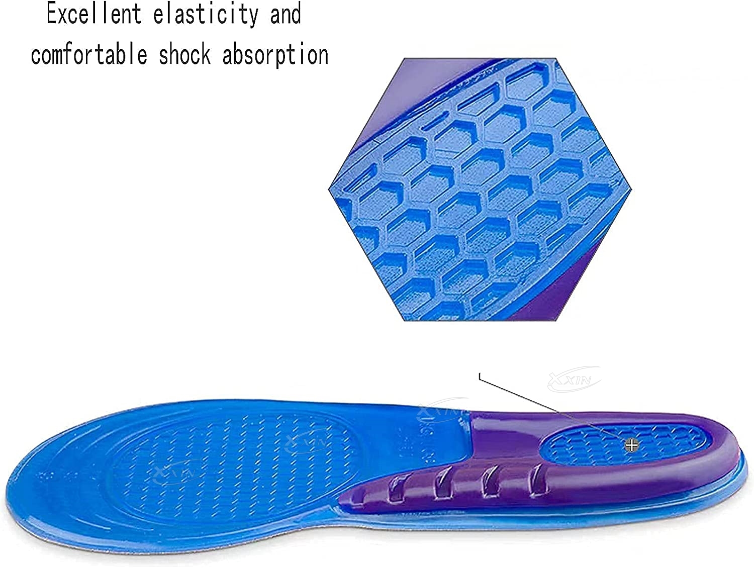 Size 31 Insole 【Xxin】Orthotic Insole Men Women Arch Support Insoles Elastic Gel Silica ...