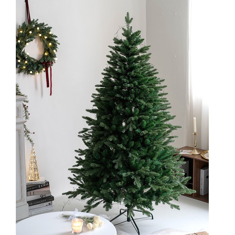 Cây thông xanh lá pe c22 cao 1.5 mét loại tán dày rậm cây thông trang trí noel
