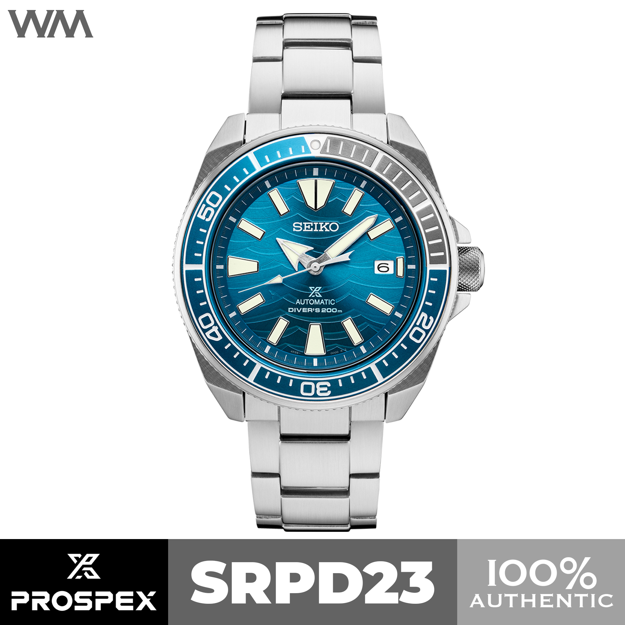 Seiko Prospex Great White Shark Samurai Save the Ocean Automatic Watch  SRPD23 | Lazada PH