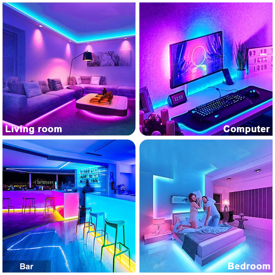 Led Strip Lights 5050 Rgb Color Changing 5v Usb Led Smart App Control ...