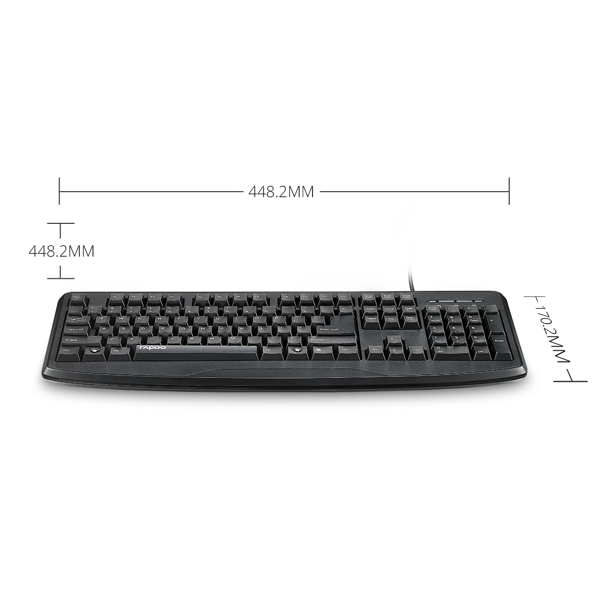Bàn phím có dây Rapoo NK2600