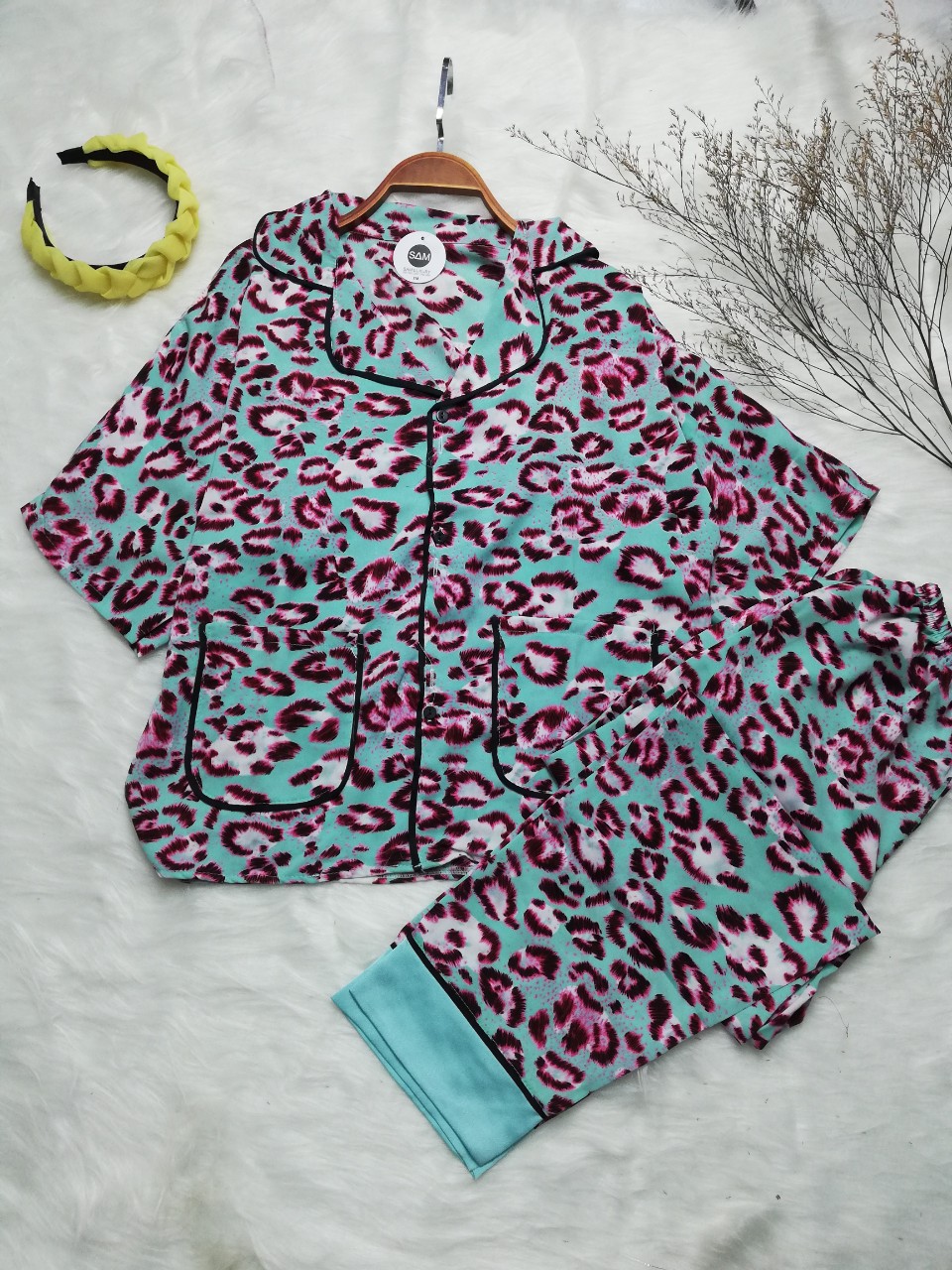 Bộ lụa Pyjama Mango cánh dơi cao cấp freesize