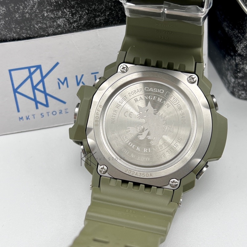 G-SHOCK GW-9400-3CR オリーブグリーン Amazon.com: Casio GW9400-3CR Rangeman G-Shock Olive Solar