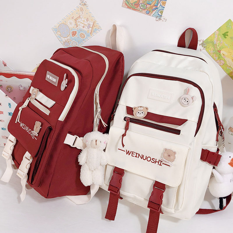ARCTIC HUNTER large-capacity schoolbag female junior high school students college students backpack high school students niche primary school students