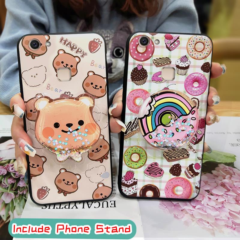 Cartoon%20Waterproof%20Phone%20Case%20For%20VIVO%20V7%20Plus/Y79/Y73%20Soft%20Case%20Back%20Cover%20Fashion%20Design%20quicksand%20cute%20Anti-knock%20TPU%20-%20Image%203