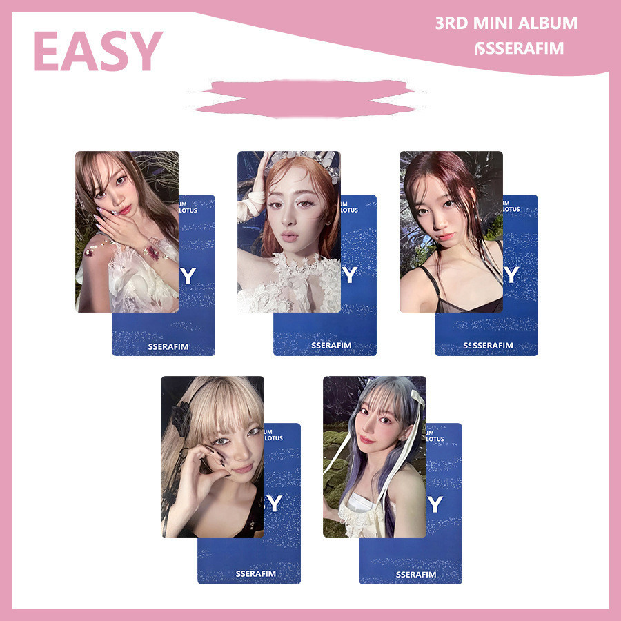 Kpop Le Sserafim Album Easy Card Sakura Kim Chaewon Huh Yunjin Kazuha Hong Lazada Singapore 0128