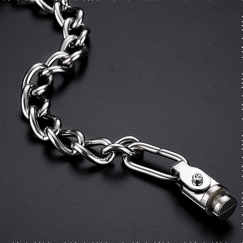 Security Lock With Chain 【TopazTrove】Solid SUS304 Stainless Steel Casting Heavy Duty Robust Door ...