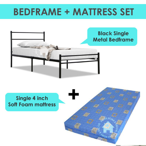 single bed with mattress included