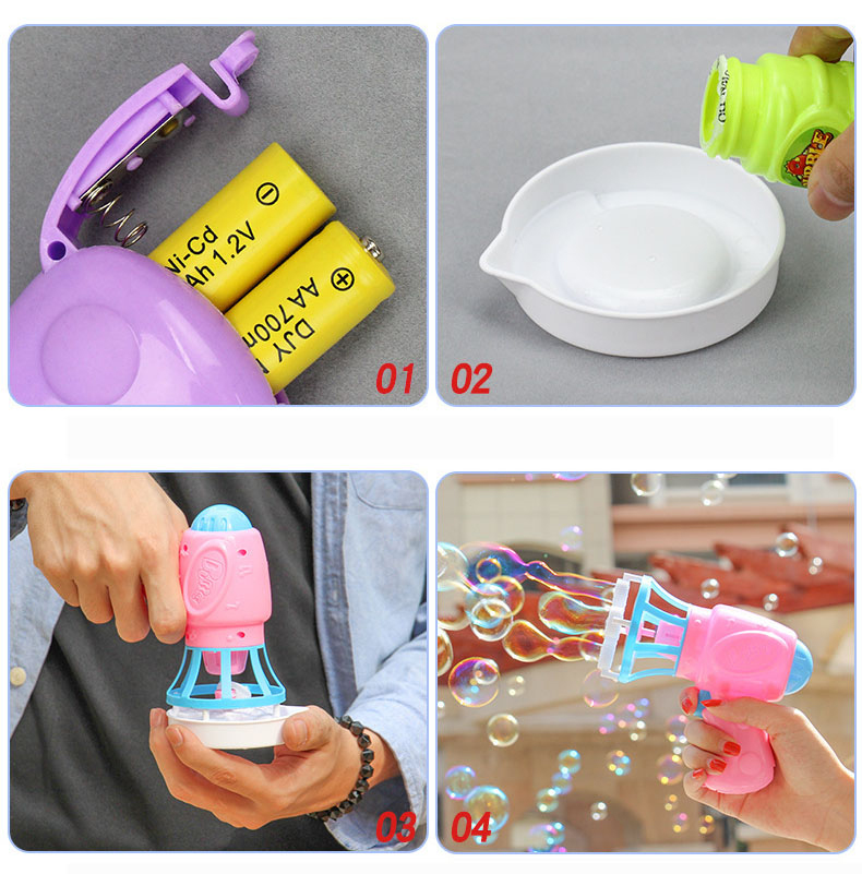TOYSMARS Bubble Toys Electric Bubble Machine Automatic Bubble Maker Machine Electric Bubble Toy Outdoor Play Baby Kids Toys