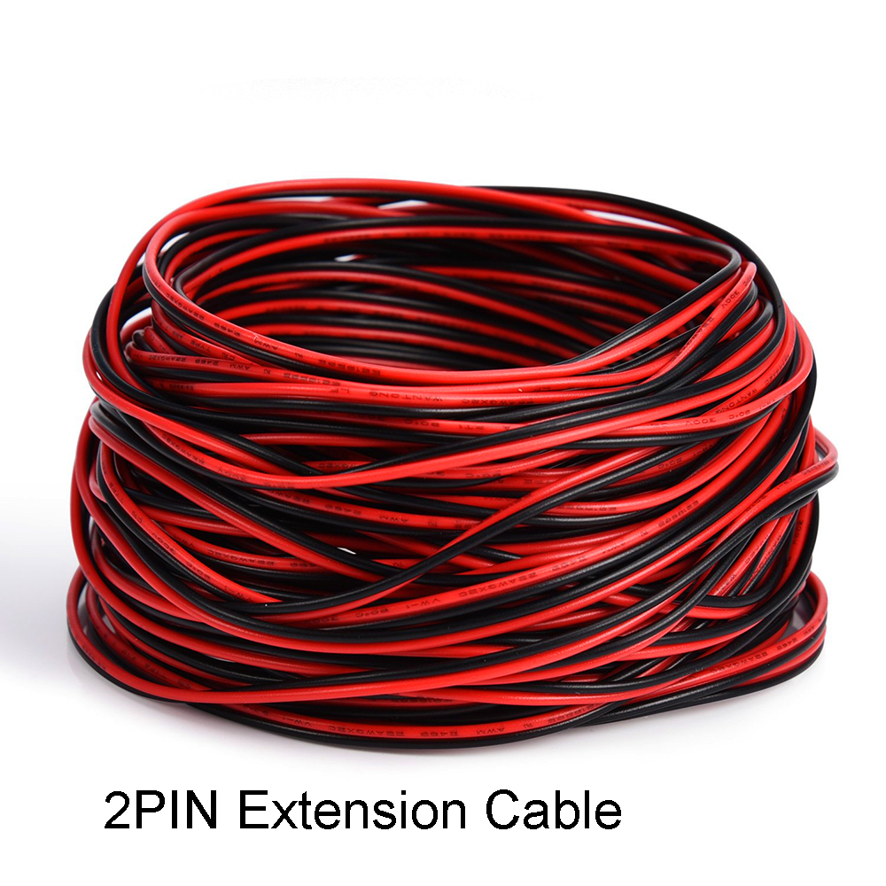 Led Wire Red 【PrimePicks123】Led Strip 2Pin Extension Wire Electric Cable Red Colored ...