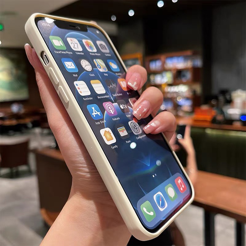 Ốp Lưng IP Cạnh Viền Vuông  Mẫu Mới