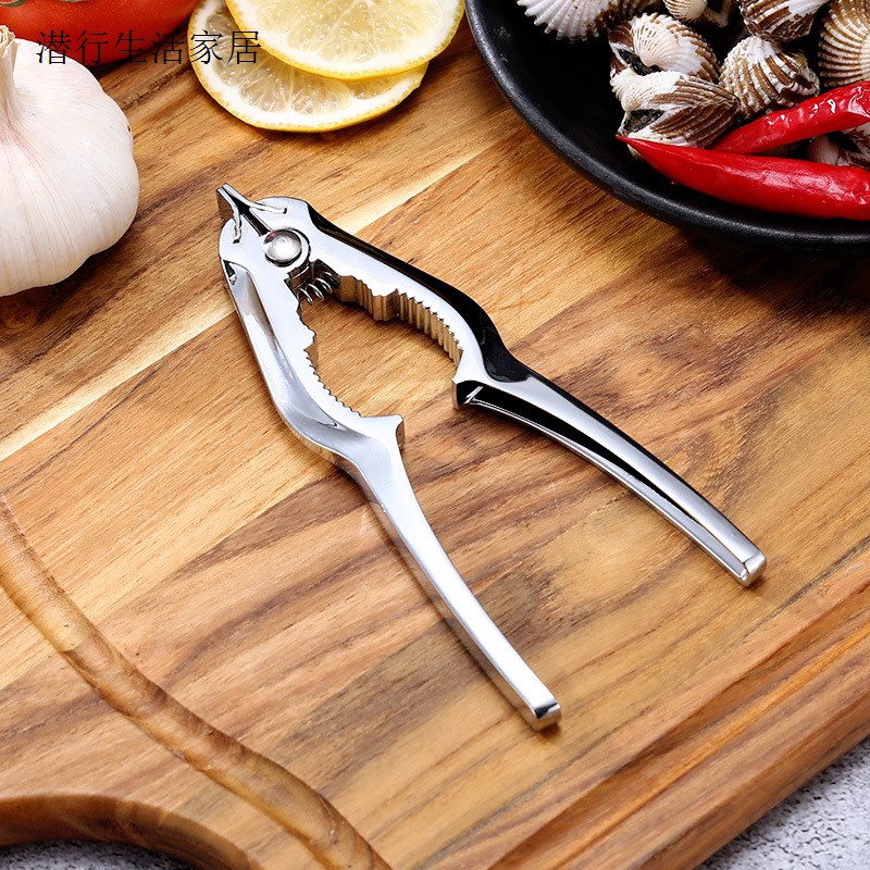 Kìm mở nghêu inox mới đa chức năng Kềm mở nghêu tách sò huyết - tach so huyet inox
