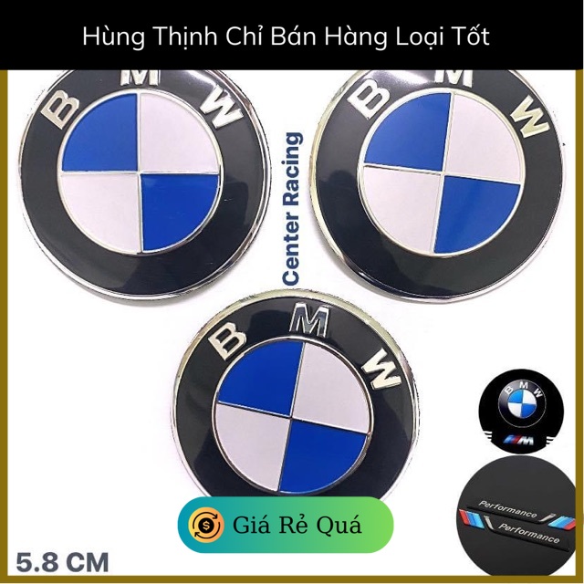 { Đại Lý Cấp 1 }Tem nổi 3D logo BMW chất lượng cao