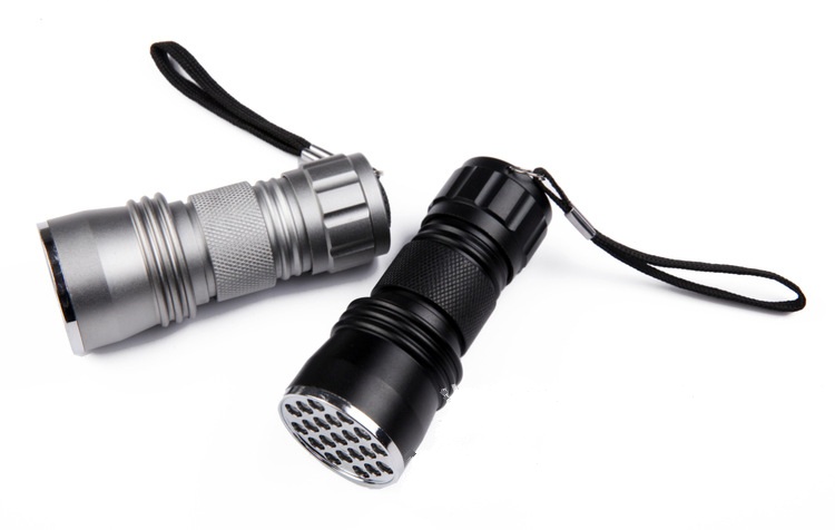 ĐÈN PIN TIA CỰC TÍM UV 12 LED, 21 LED
