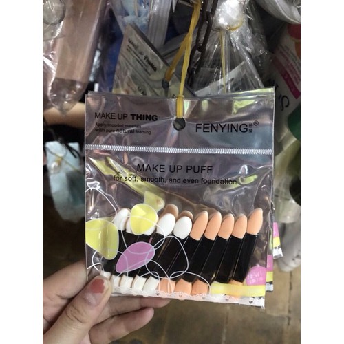Combo 10 cây cọ vẽ mắt 2 đầu