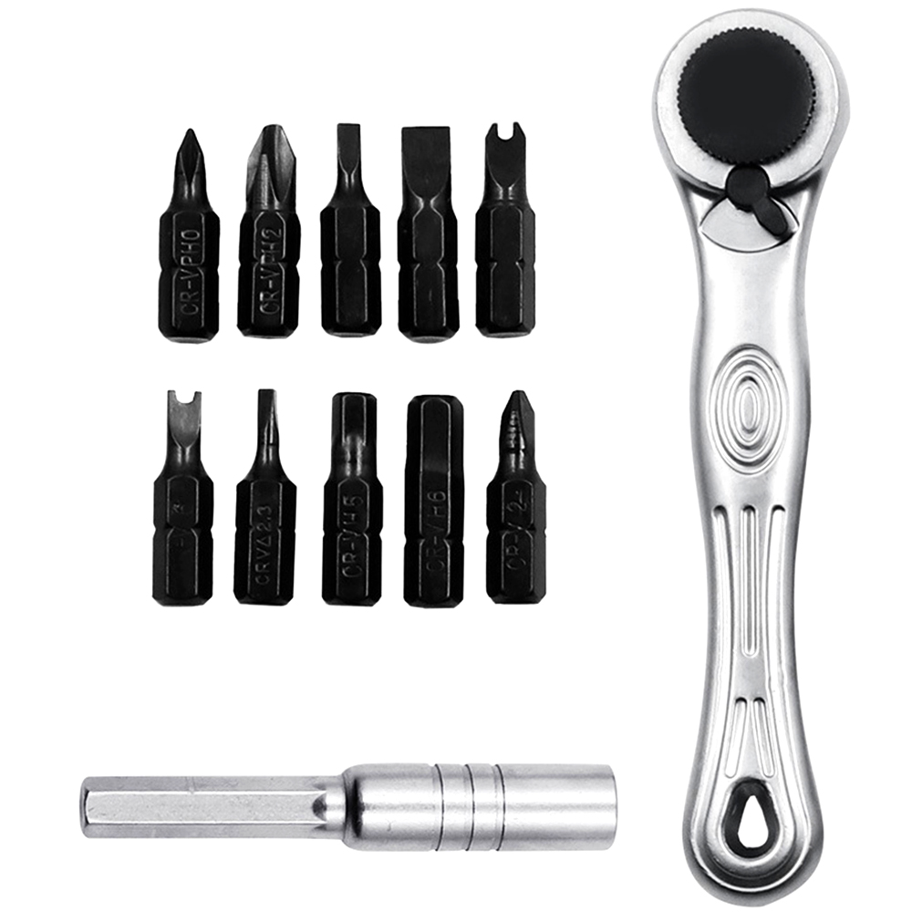 DM xách tay mini tuốc nơ vít đa chức năng Bộ cờ lê bánh cóc Tuốc Nơ Vít chữ thập