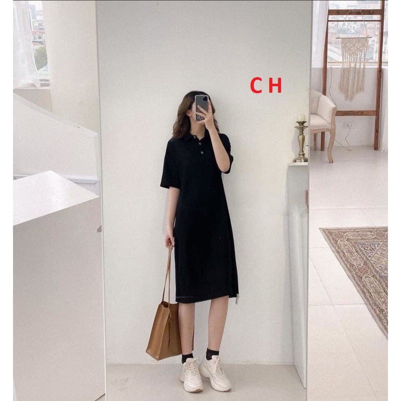 Đầm Polo Dáng suông chất cotton mát Mịn Bazzic Năng Động