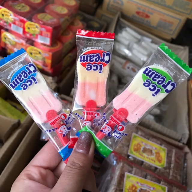 Lọ 40 chiếc kẹo mút hình que kem thơm ngọt tổng kho đồ chơi trẻ em