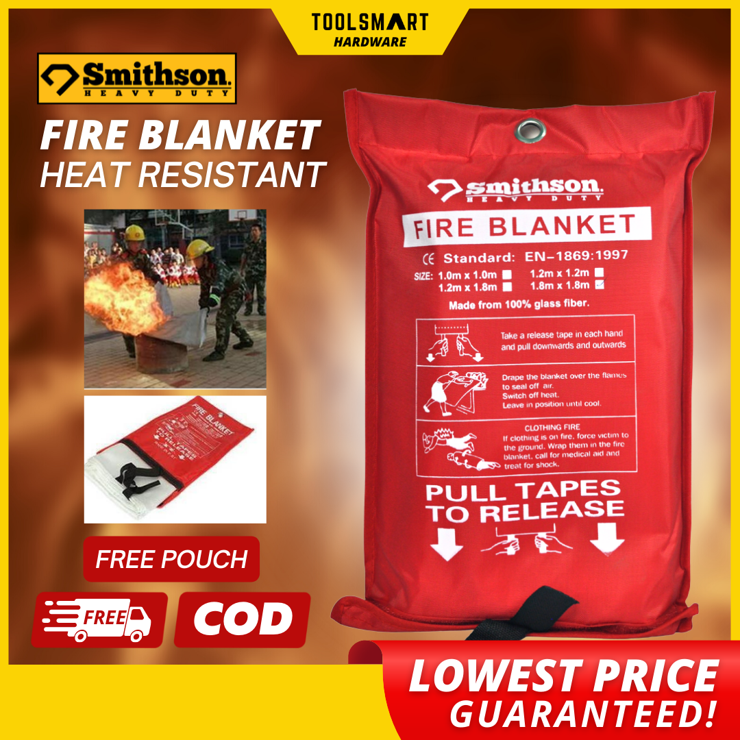 Fire Blanket,Fire Suppression Blanket,Fiberglass Fire Blanket for Emergency Surival,Flames Retardant Blanket for Kitchen,Fireplace,Office,House,Hotels,Grill,Camping,Car,Welding Safety 2 Pack 