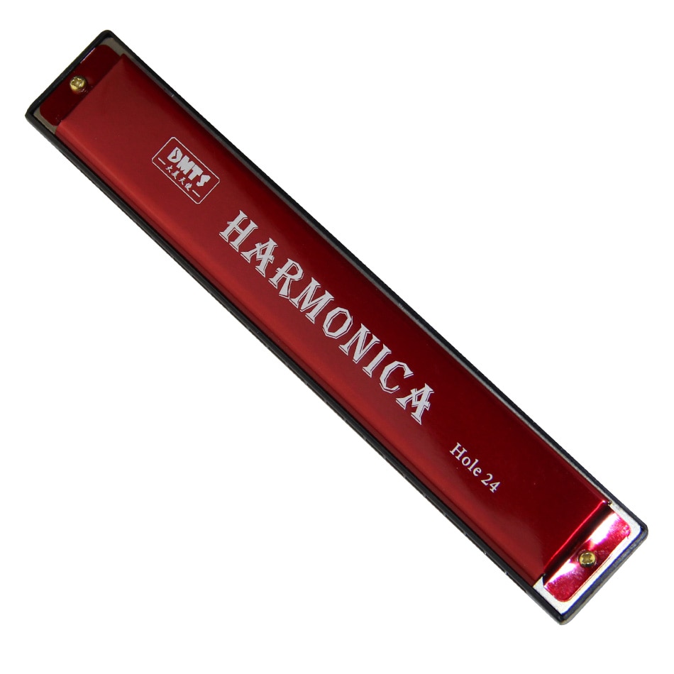 New 2020 Upgraded Version 24 Holes Octave-Tuned Harmonica,Metal Harmonica Key Of C With Case