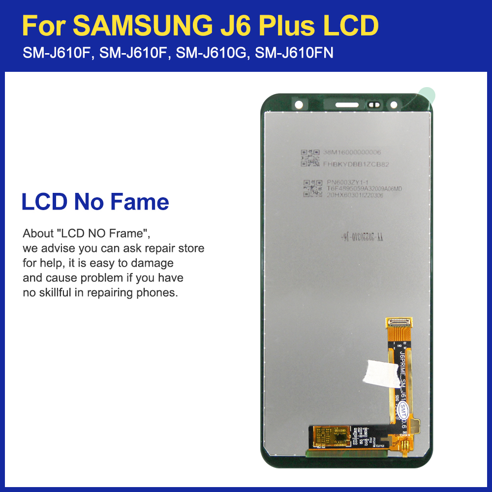 Amoled%206.0''%20Lcd%20For%20Galaxy%20J6%20J610%20Sm-J610f%20J610fn%20Display%20Lcd%20Screen%20Eplacement%20For%20J6%20Plus%20Display%20Screen%20-%20Image%203