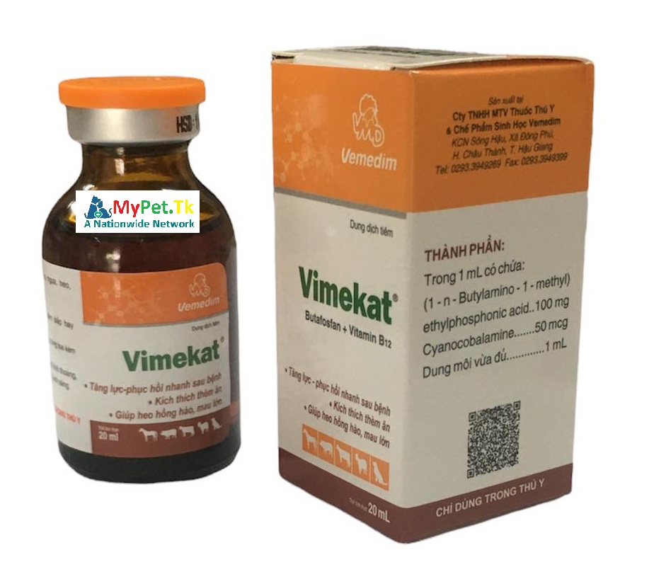 Vemedim Vimekat - Tăng lực phục hồi nhanh sau bệnh, kích thích thèm ăn giúp heo gà chó mèo thèm ăn mau lớn 20ml