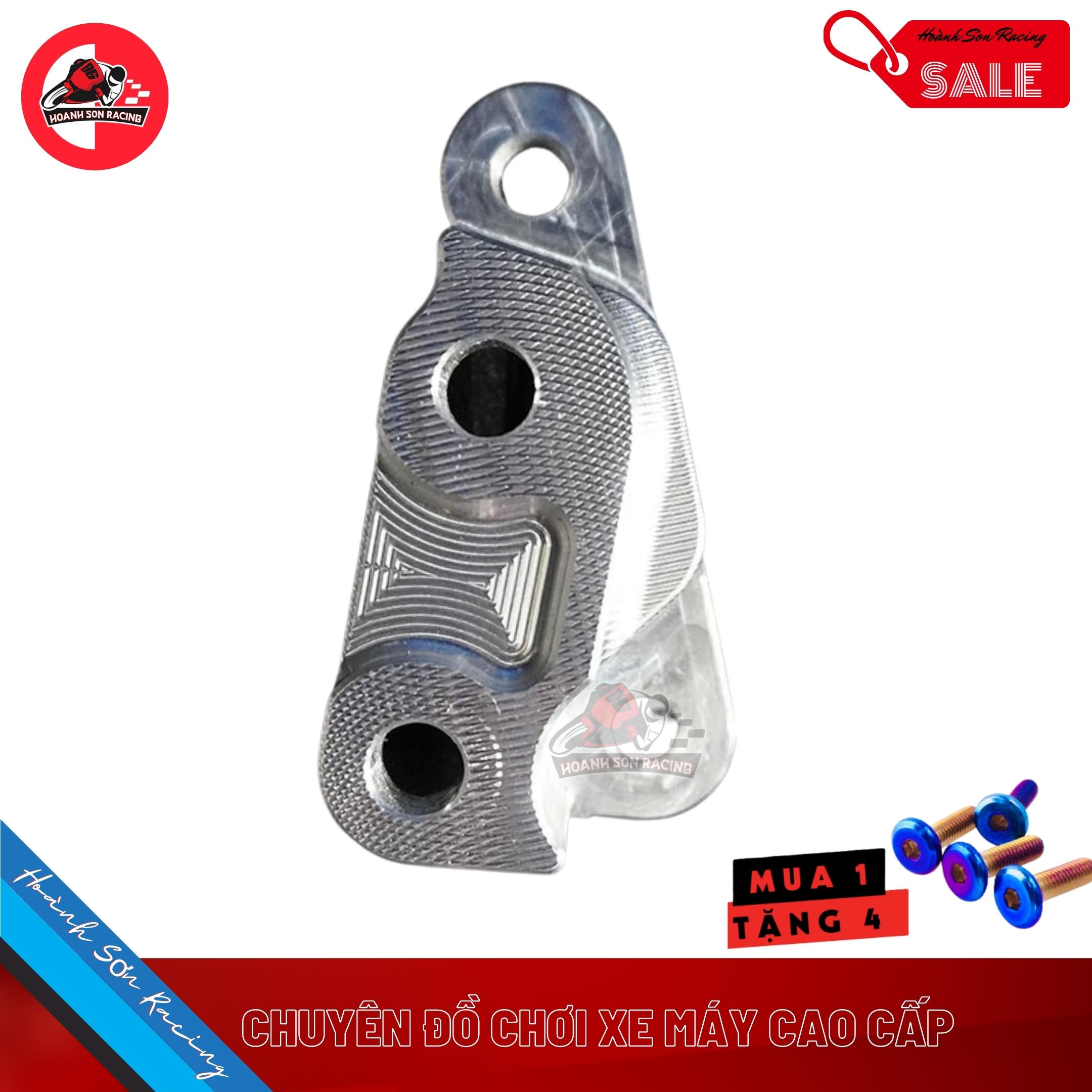 Pat heo dầu Brembo 2 pis (part),Pas heo dầu Nissin 2 pis, Pat heo dầu Adelin 2 pis, pát heo dầu Frando 2 pis nhôm CNC nguyên khối gắn cho tất cả các dòng xe phổ thông hiện nay tặng ốc gắn pas heo dầu salaya hoặc ốc gắn pass heo dầu titan