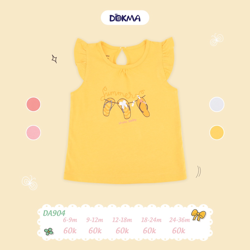 [DOKMA] Áo cánh tiên cho bé  đẹp/mát, mềm (6-36m)
