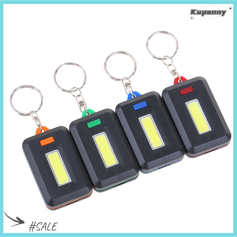 Kupanny Cob flashlight keychain mini led flashlight portable outdoor emergency light