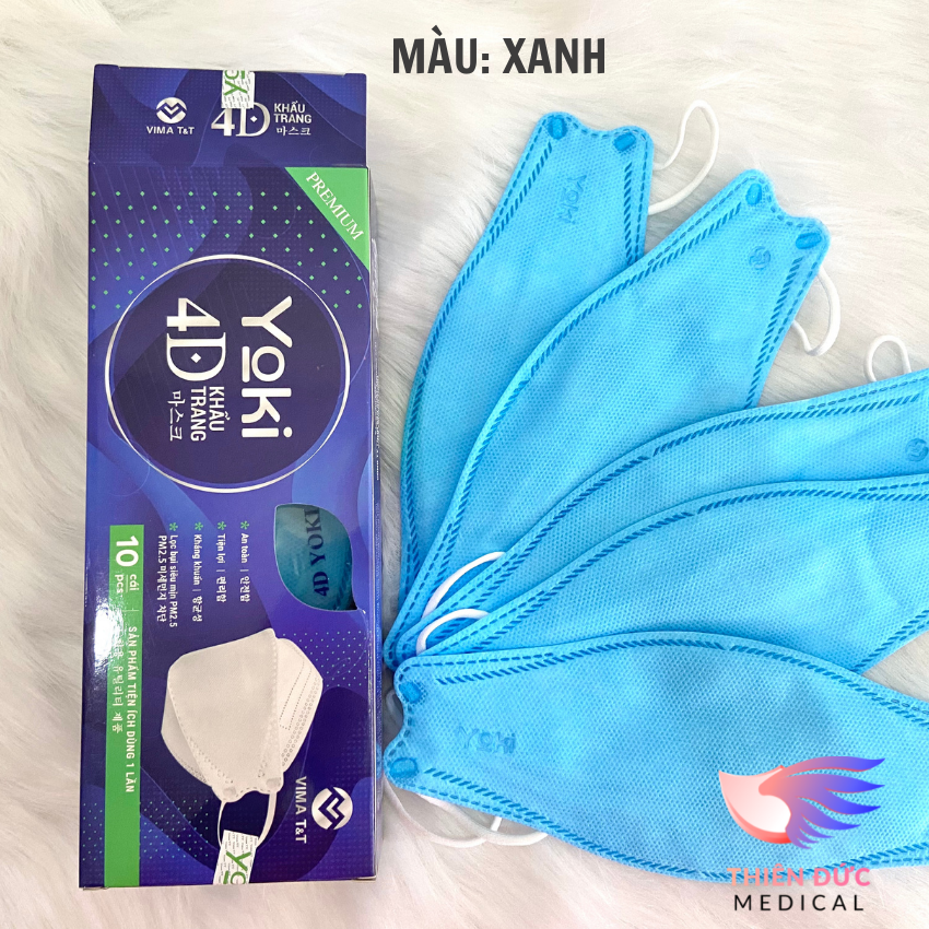 Combo Hộp Khẩu trang KF94 Yoki Kháng Khuẩn