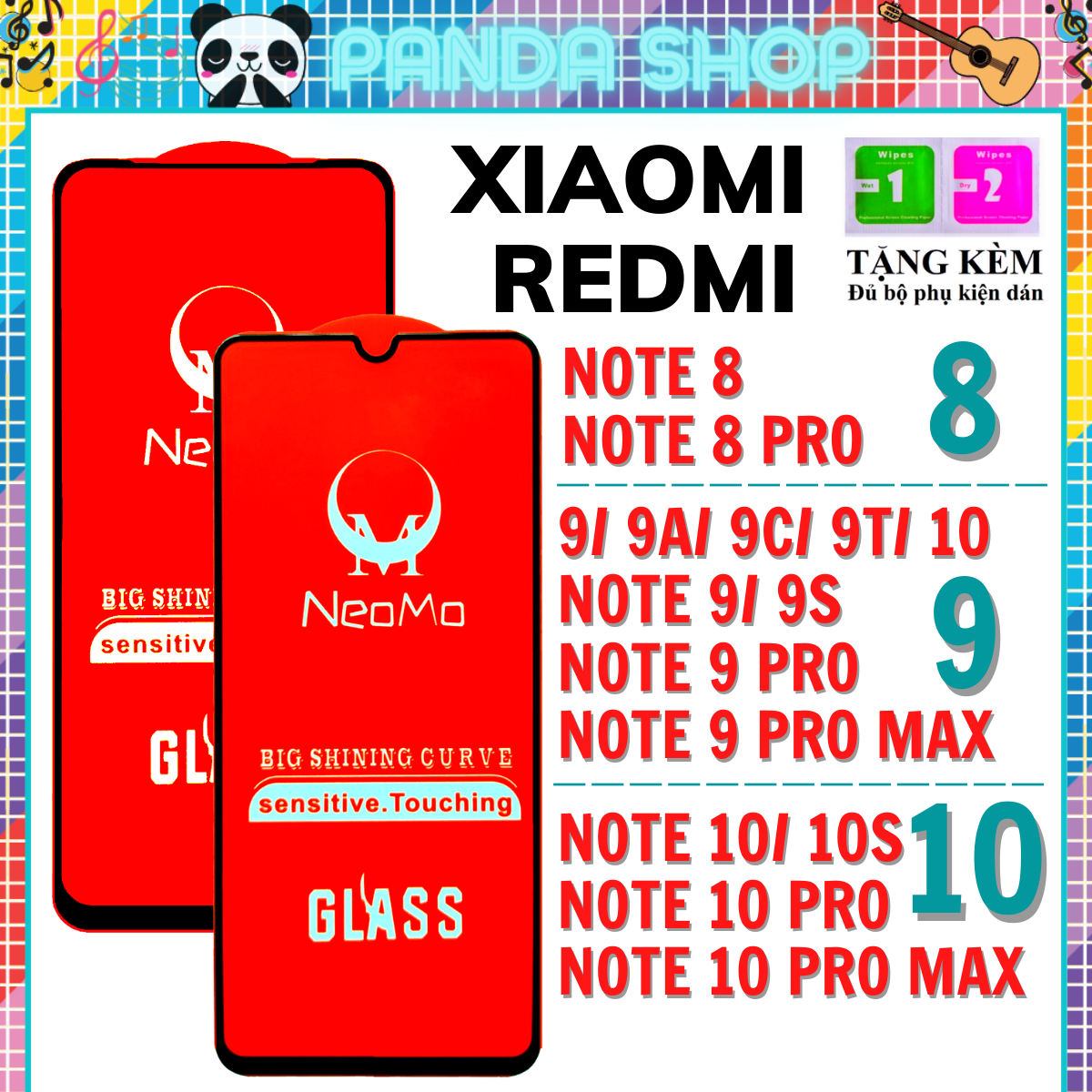 Kính cường lực xiaomi redmi note 10 pro max/ note 10 pro/ note 10/ note 10s, redmi 9/ 9a/ 9c/ 9t/ note 9/ note 9s/ note 9 pro/ note 9 pro max, redmi note 8/ note 8 pro - phủ nano - full màn hình - độ trong suốt cực cao.