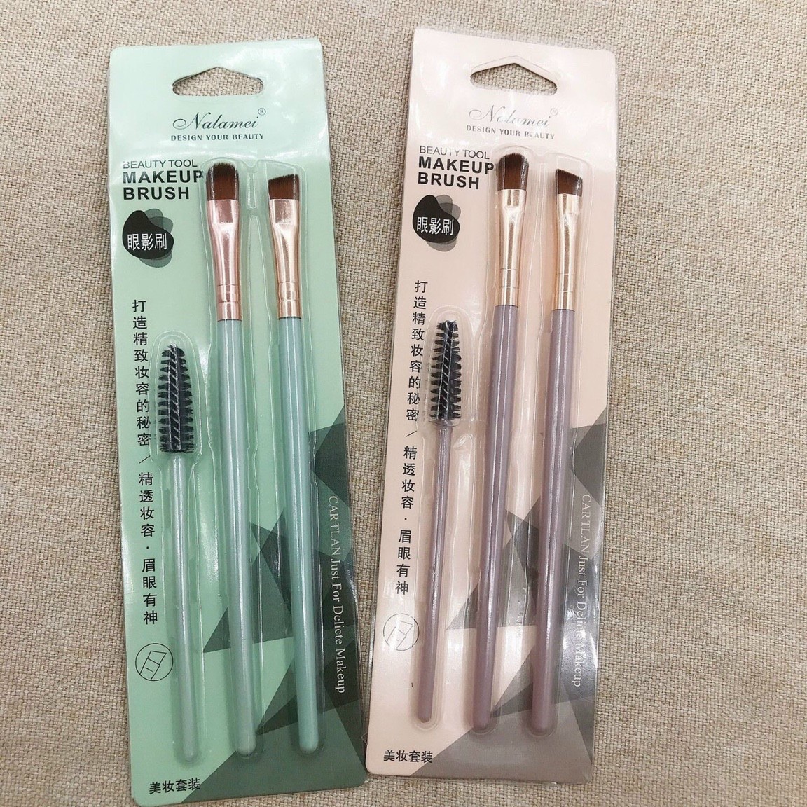 set 3 cây cọ Cọ Tán Chân Mày nalamei
