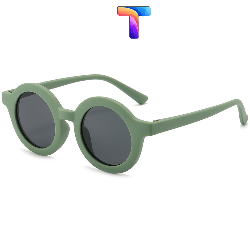 [Nhiều màu] Mắt kính râm trẻ em trai gái phân cực tròn Polarized 6054