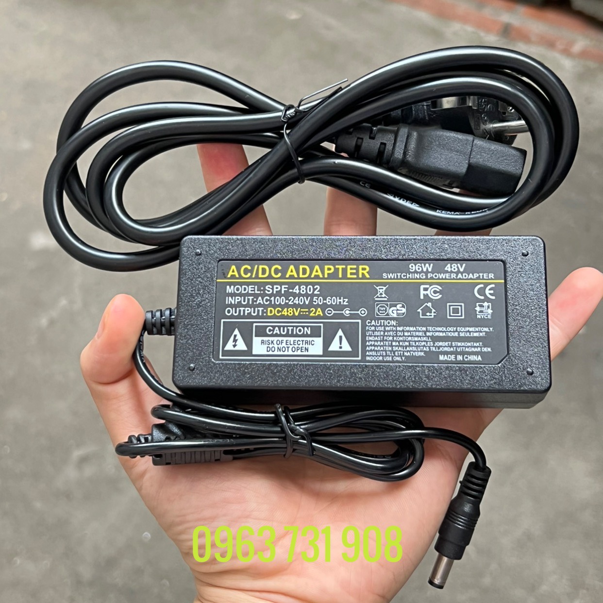 Cục nguồn adapter 48V 2A loại tốt