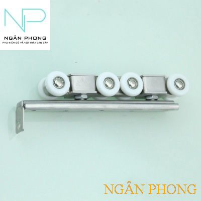 [HCM]BÁNH XE CỬA LÙA THÉP KHÔNG GỈ- 8 BÁNH