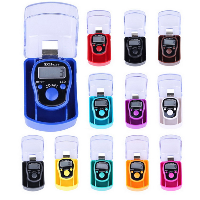 【The Timber Loft】2020 New Stitch Marker Finger Ring Counter LCD Night ...