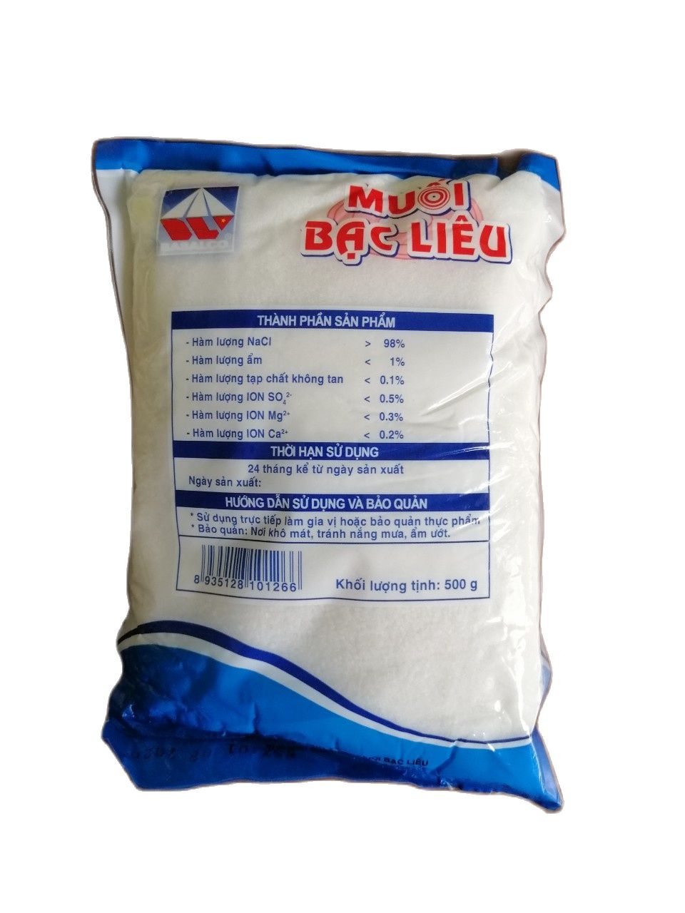 [HCM]Muối Tinh Sấy Bạc Liêu 500g