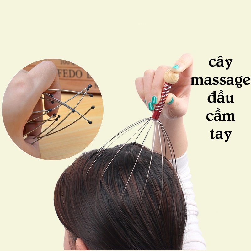 (Hỏa Tốc HCM)Cây Massage Đầu Bạch Tuộc Thư Giãn
