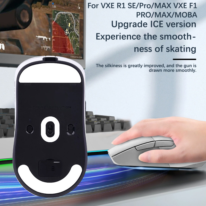 Mouse Foot Sticker For VXE R1 SE/Pro/MAX/for VXE F1 Pro/MAX Gaming Mouse Non-Slip Pad E-Sport Gamer Accessories AITENG. 