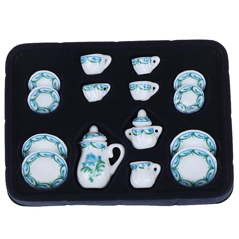 High Simulation Doll Accessories Tea Set, Classic Style High Simulation Generous Collectible Dollhouse Kitchen Decor - View #8