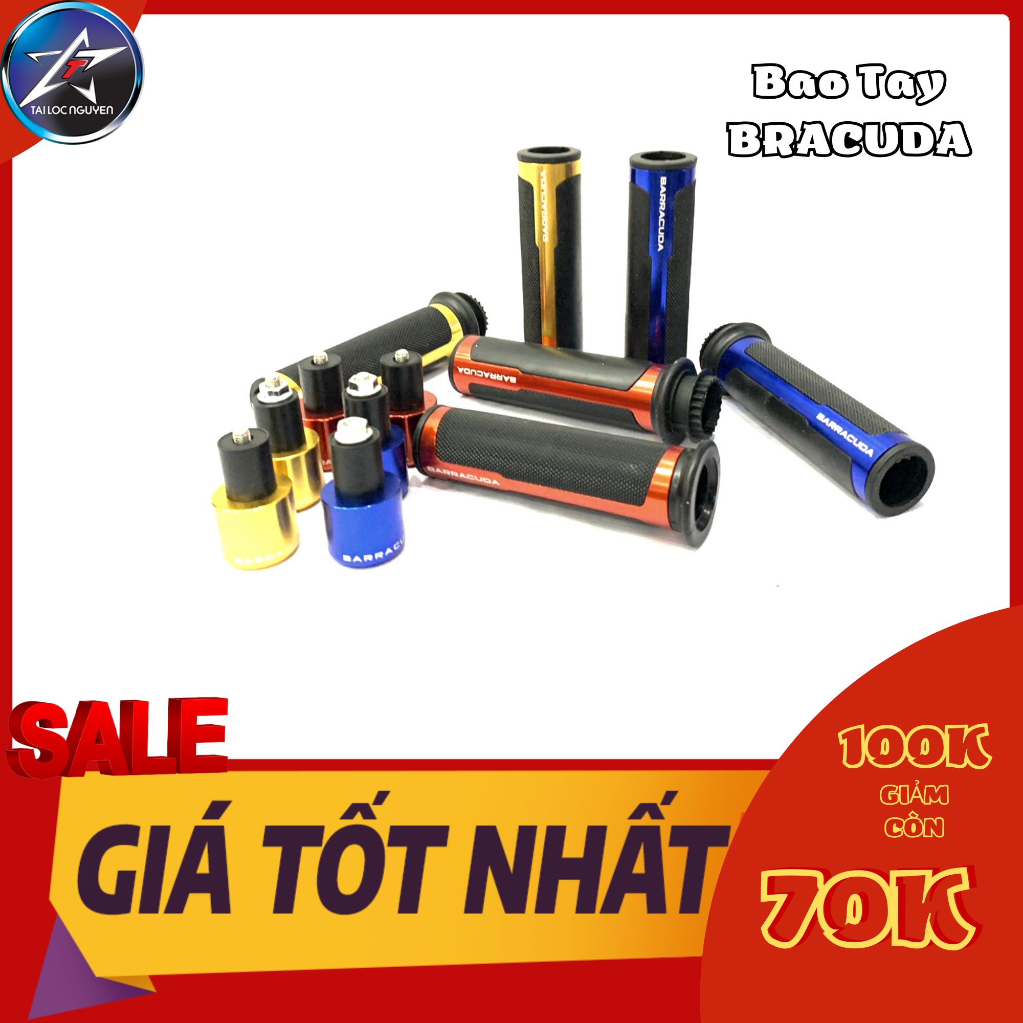 [HCM]BAO TAY KIỂNG XE MÁY BARACUDA NHIỀU MÀU