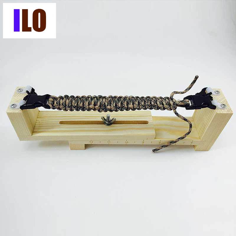 DIY Jig Solid Wood Paracord Bracelet Maker Knitting Tool Knot Braided Parachute Cord Bracelet Weaving Tools New, Size: #1