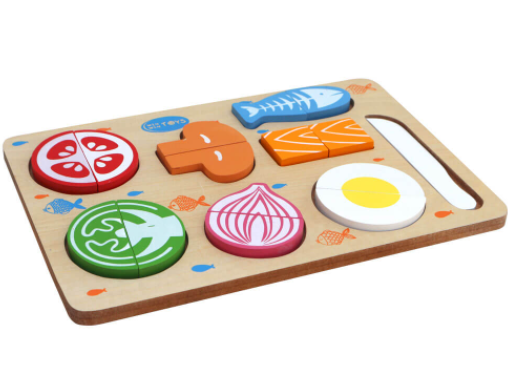 [Hoàn tiền 10%]Đồ chơi gỗ - Bộ cắt thực phẩm Winwintoys