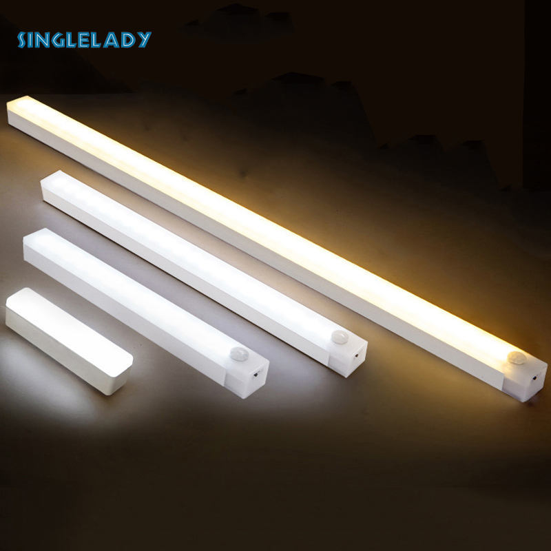 SINGLELADY [Miễn Phí Vận Chuyển]Kaimeidi dải dài đèn cảm biến cảm biến cơ thể người Đèn cảm biến Đèn Ngủ Led nhà bếp tủ quần áo đèn hành lang
