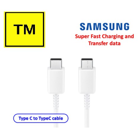 [Chính hãng] Dây sạc Samsung type-C to type-C (2 đầu type C) - bảo hành 12 tháng