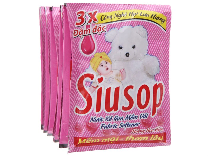 Combo 5 dây nước xã siusop dây 10 gói - màu hồng